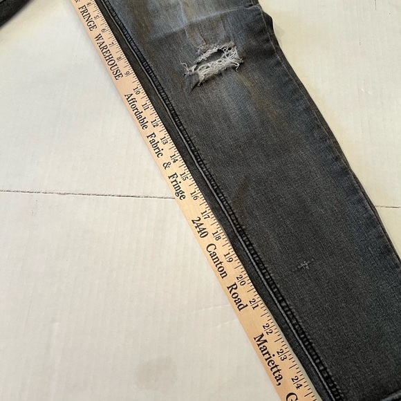 KENSIE EFFORTLESS ANKLE MID RISE   COLOR BLACK DISTRESSED.   SIZE 10/30 - Picture 8 of 12